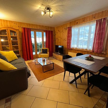 L'Herensarde, Bel Appartement Avec Jardin-Terrasse Et Garage Evolène Kültér fotó