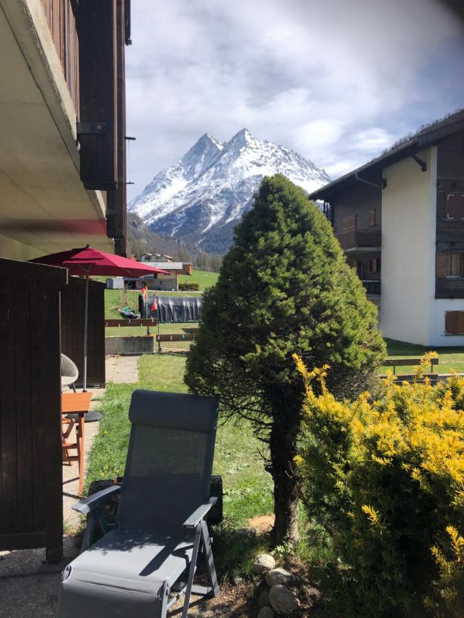 L'Herensarde, Bel Appartement Avec Jardin-Terrasse Et Garage Evolène Kültér fotó