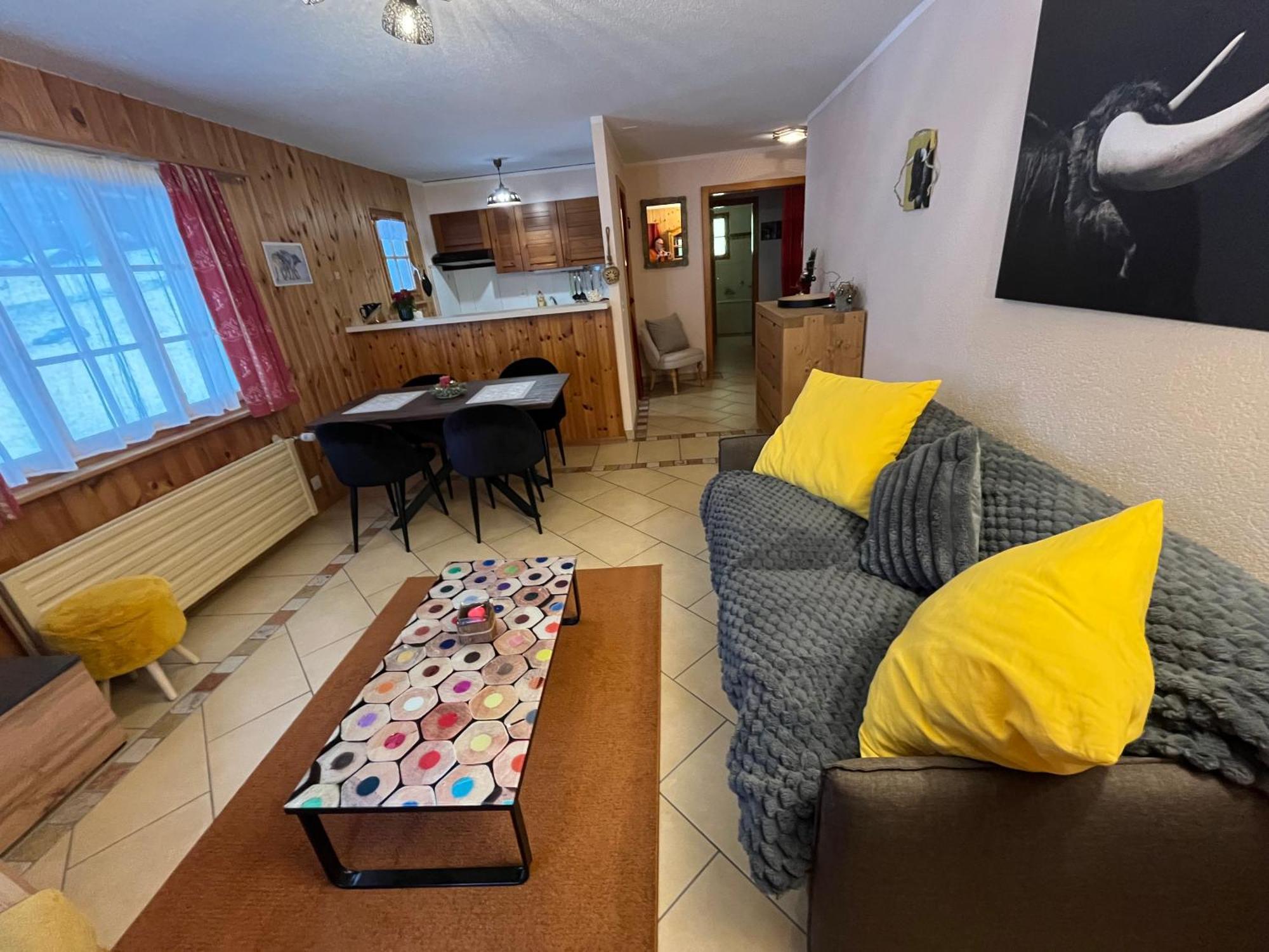 L'Herensarde, Bel Appartement Avec Jardin-Terrasse Et Garage Evolène Kültér fotó